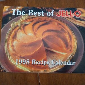Vintage The Best of JELL-O 1998 Desserts Recipe Calendar New Old Stock Open Pkg